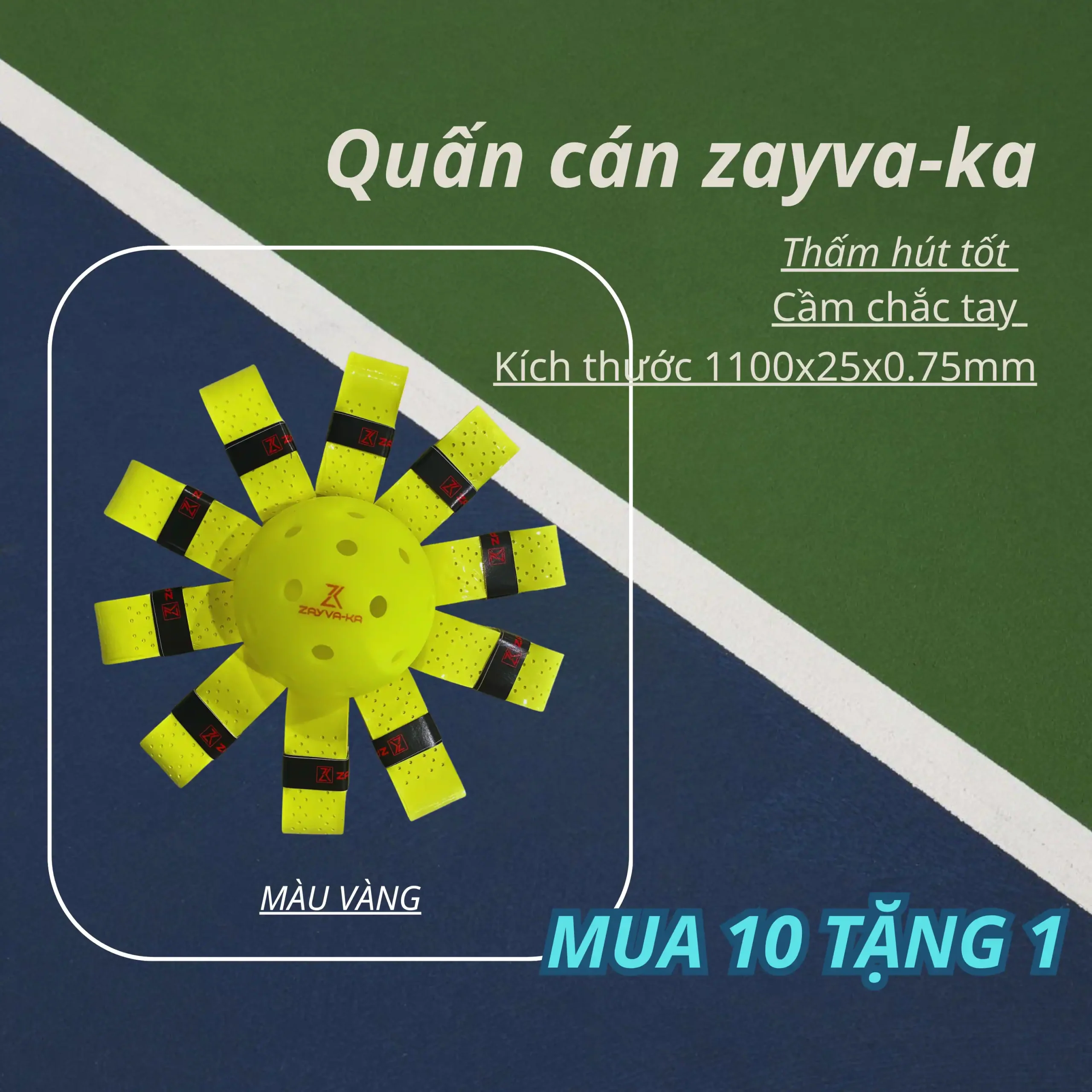 Dây Quấn Cán Vợt ZAYVA-KA - Ảnh 7