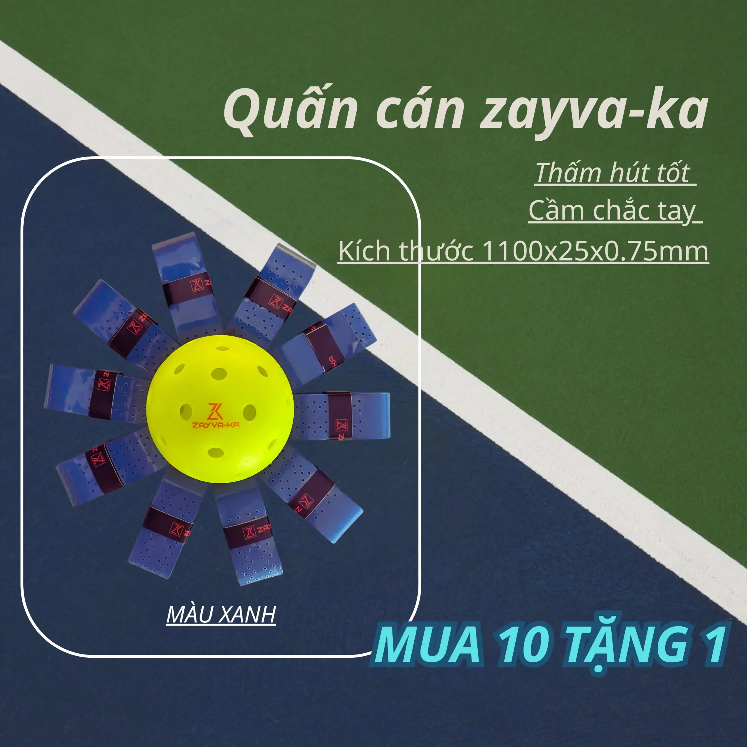 Dây Quấn Cán Vợt ZAYVA-KA - Ảnh 2