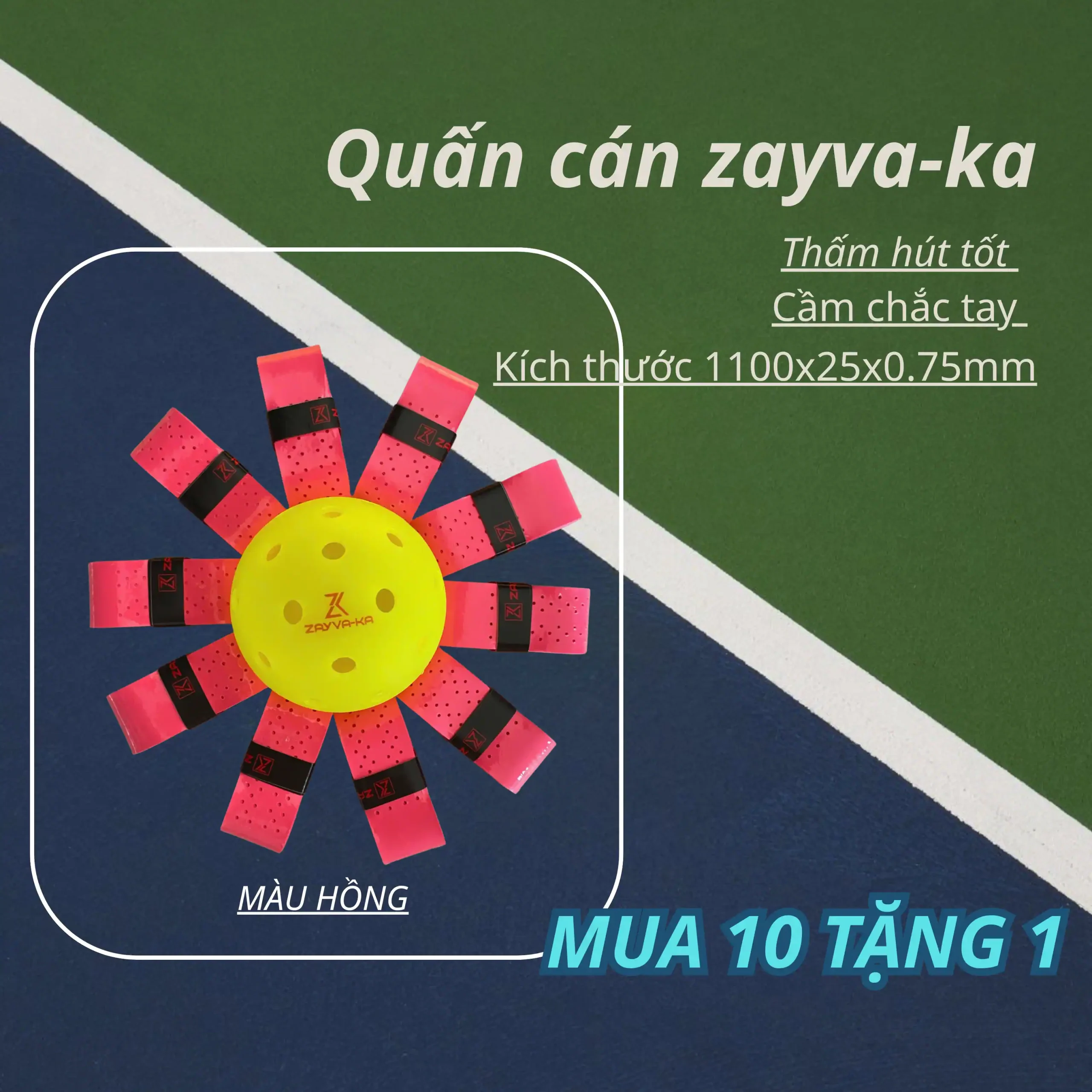 Dây Quấn Cán Vợt ZAYVA-KA - Ảnh 3
