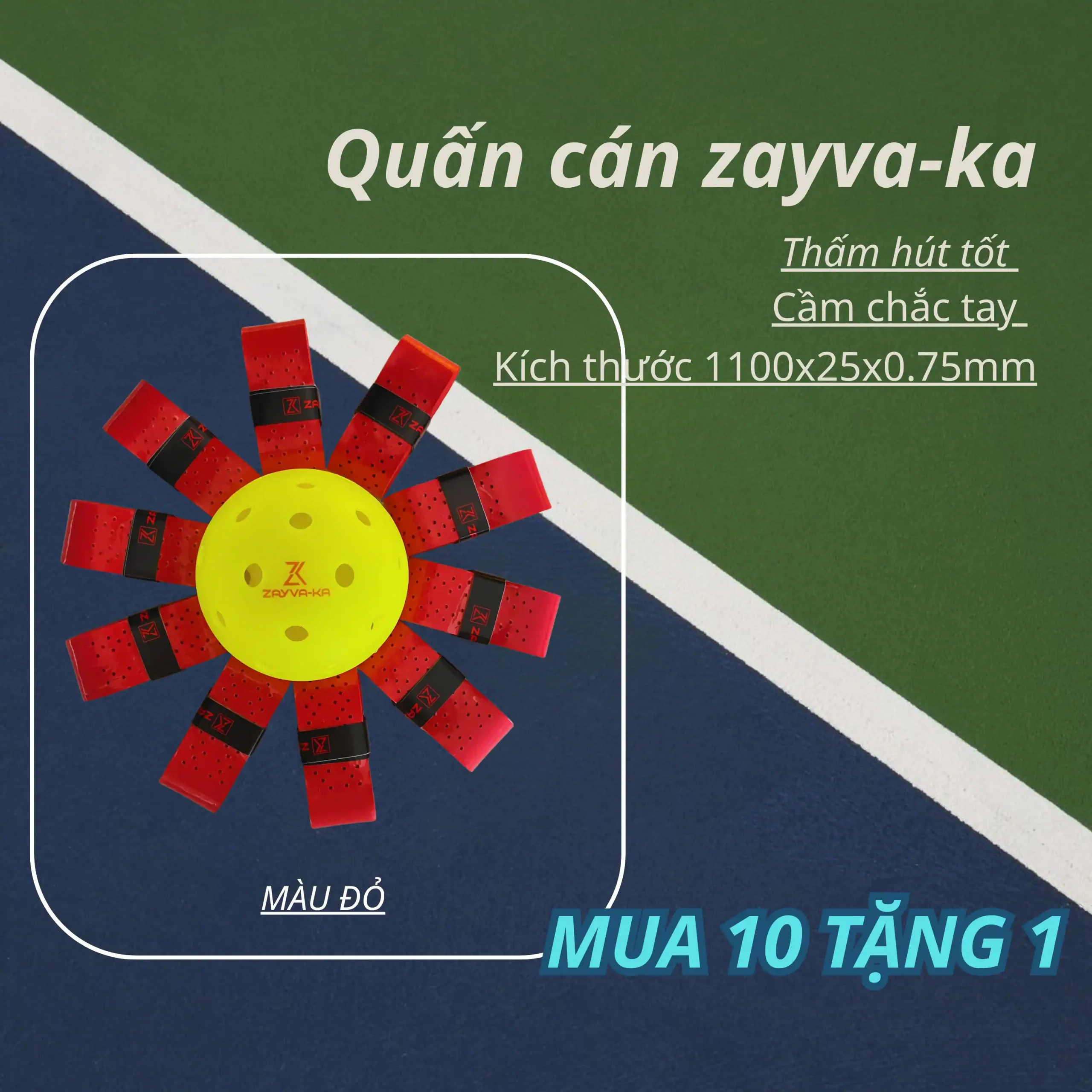 Dây Quấn Cán Vợt ZAYVA-KA - Ảnh 4
