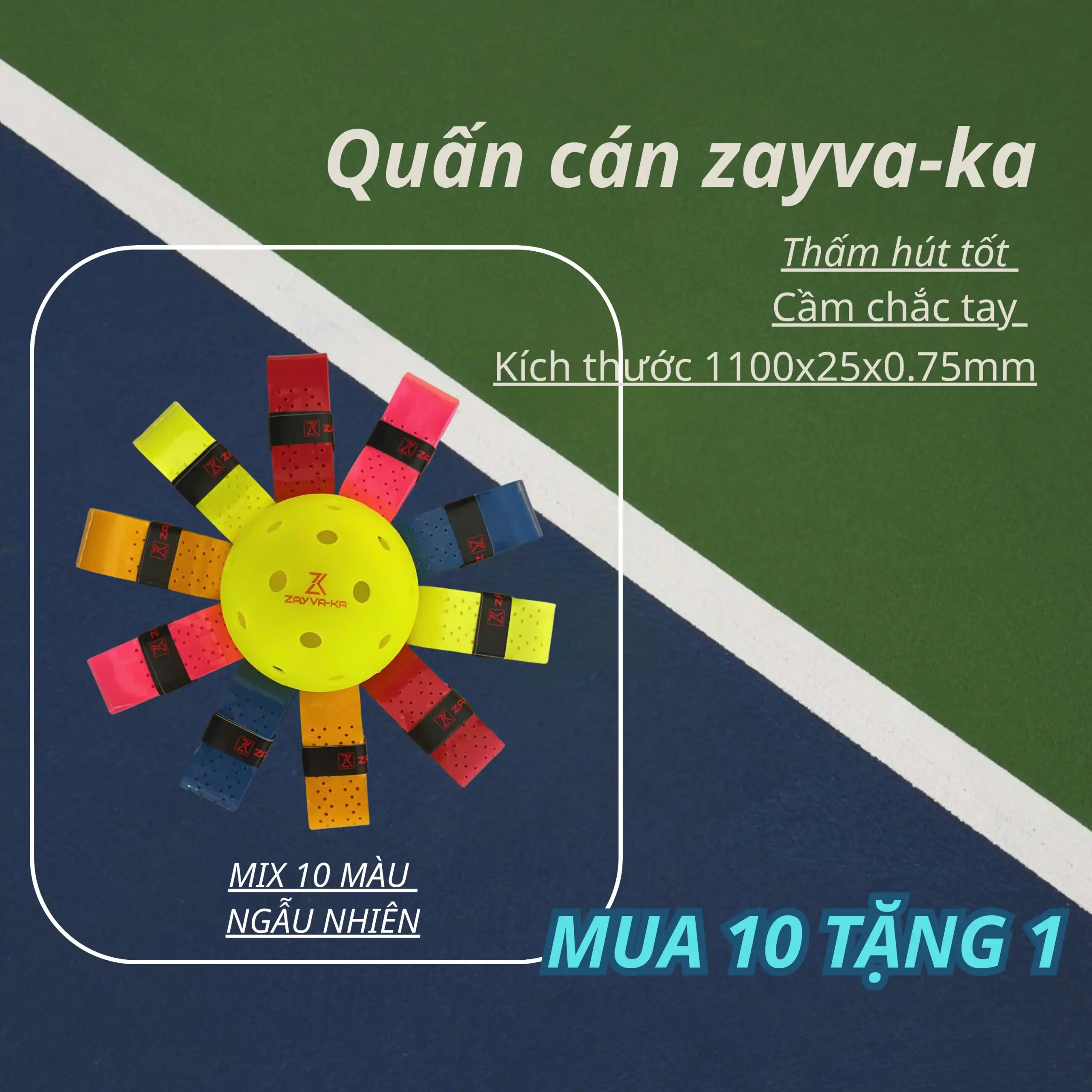 Dây Quấn Cán Vợt ZAYVA-KA - Ảnh 6