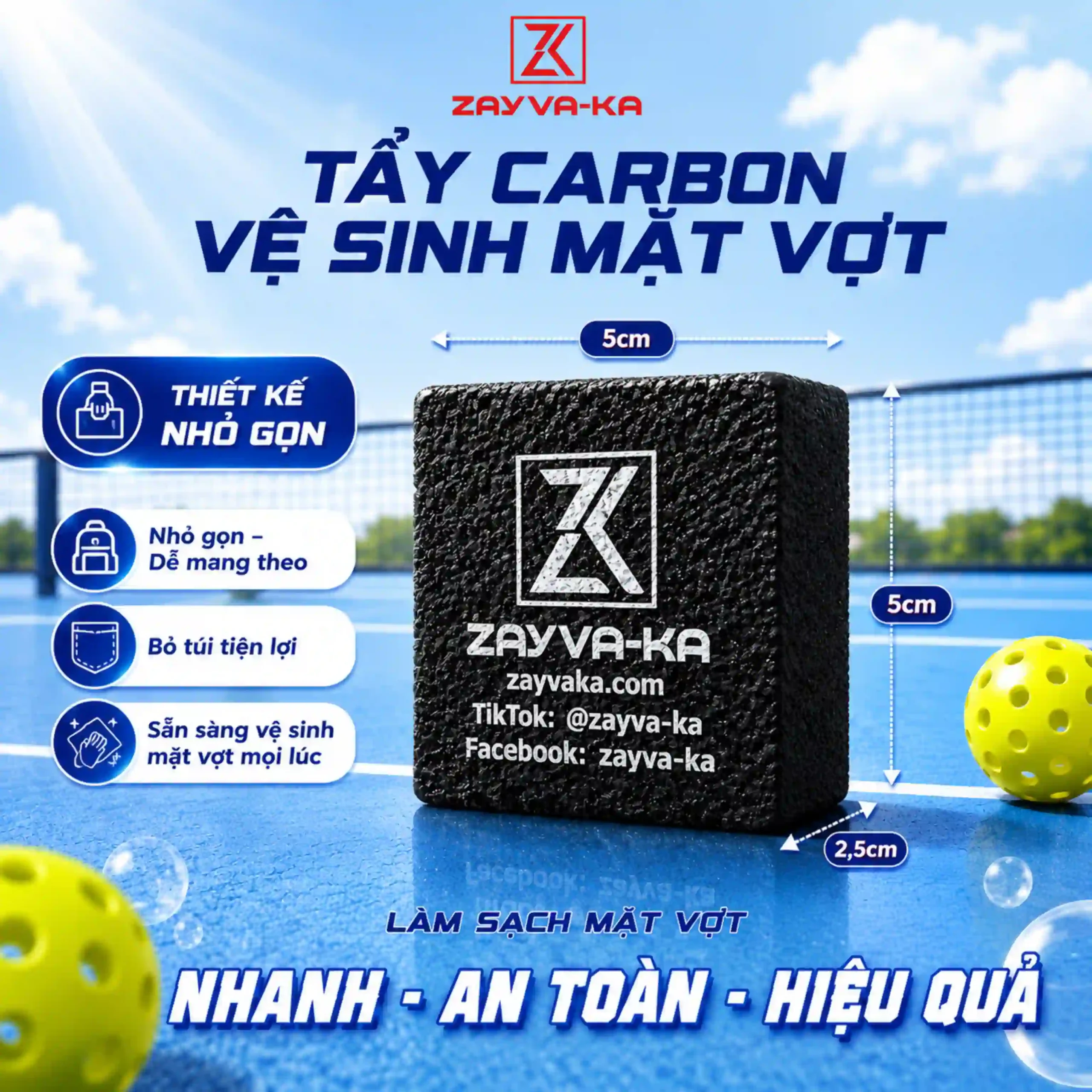 Cục Tẩy Vệ Sinh ZAYVA-KA - Ảnh 2