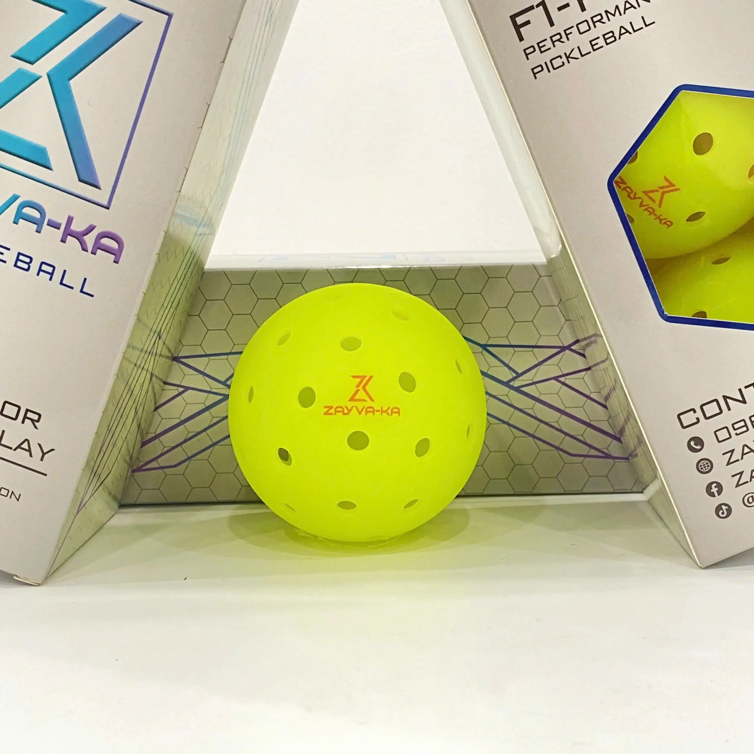 Bóng thi đấu Pickleball ZAYVA-KA F1-Pro 48 lỗ (Hộp 3 quả) - Ảnh 2