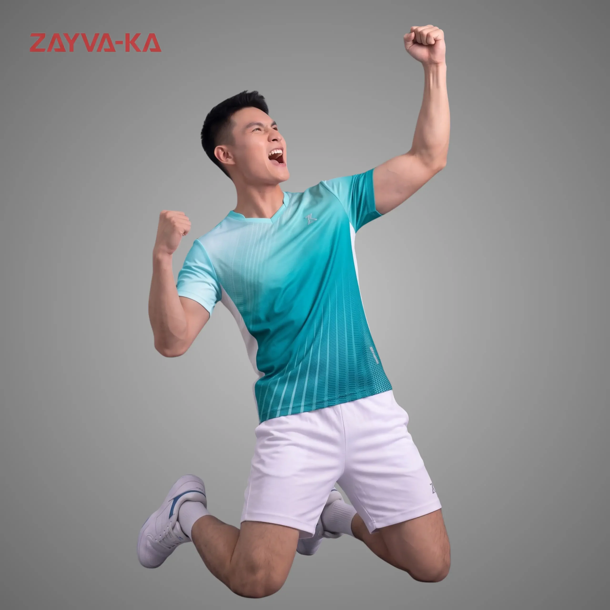Áo Thể Thao ZAYVA-KA Cổ V Gradient - Ảnh 4